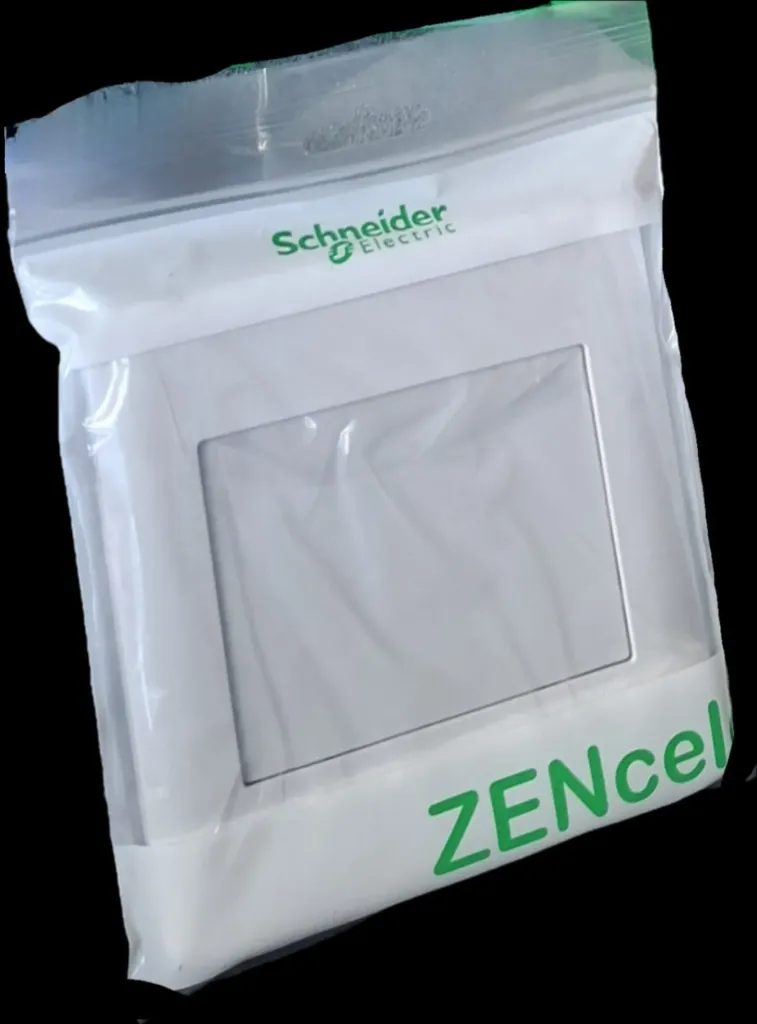 Schneider 100x100 Blank Wall Plate - White